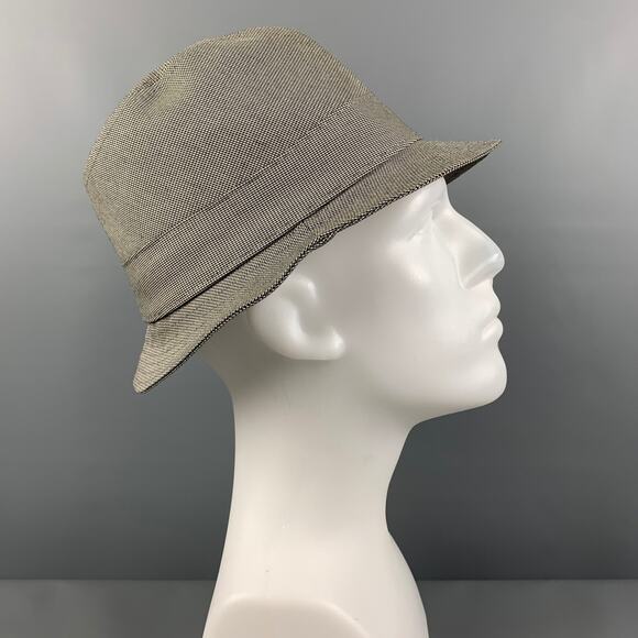 AIGLE Size S Grey Houndstooth GORE-TEX Fedora Hat - Picture 3 of 7